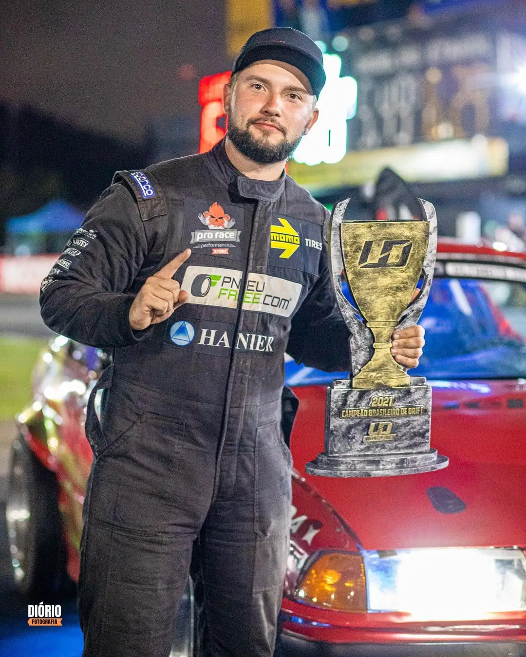 Matheus Sartor em competição
